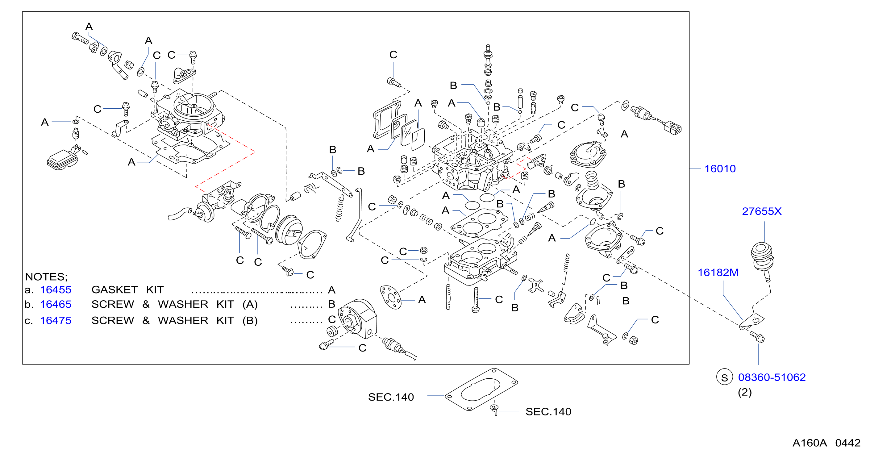Carburetor Assy Fitting Parts