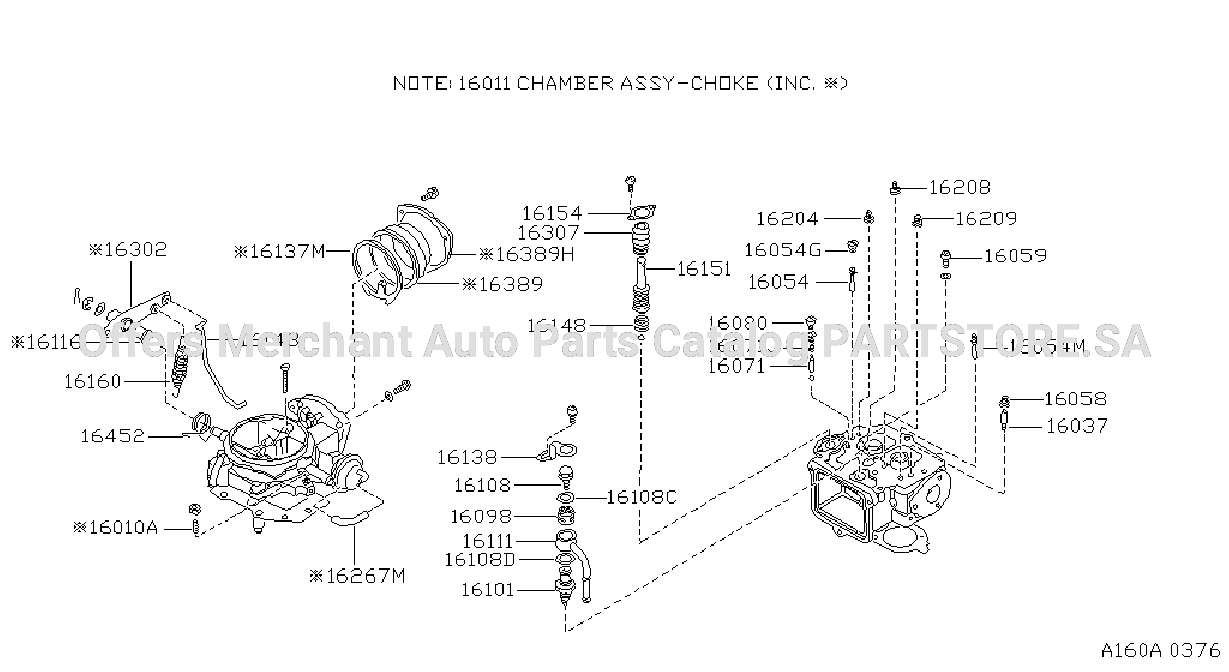 Carburetor Choke Chamber Components