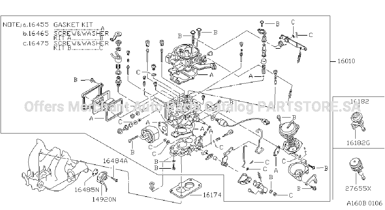 Carburetor Assembly Fitting Parts