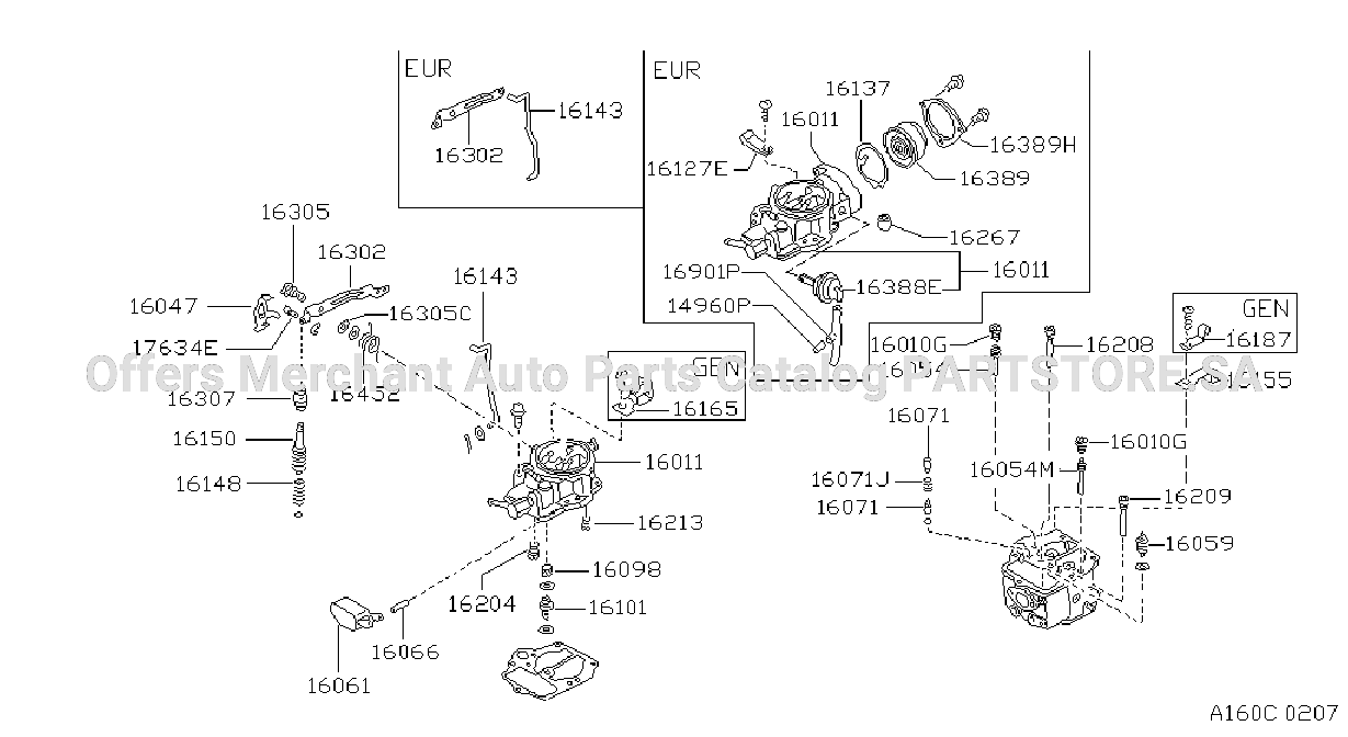 Carburetor Component Parts