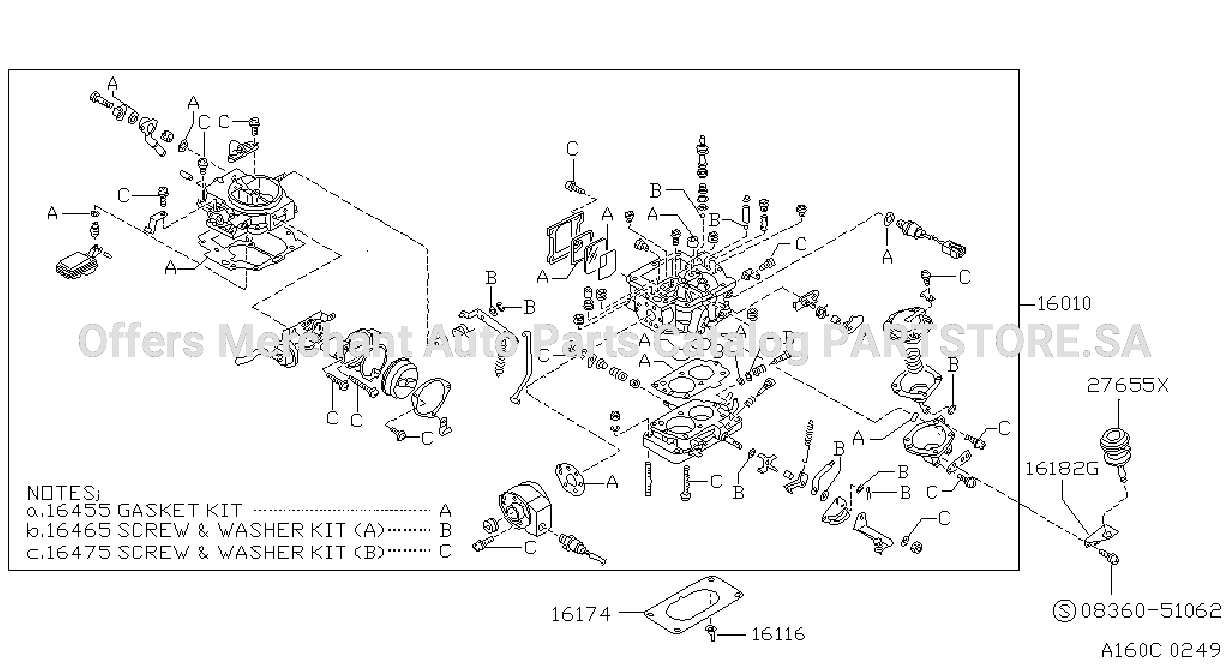 Carburetor Assy Fitting Parts