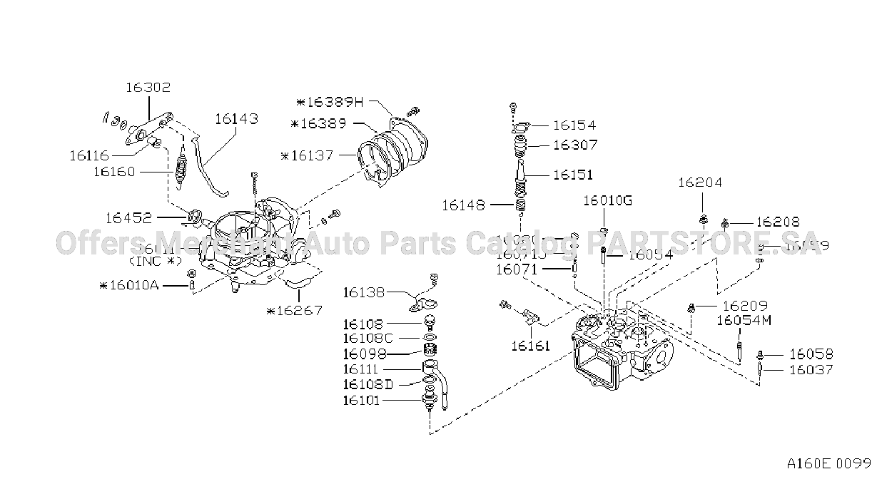 Carburetor Component Parts