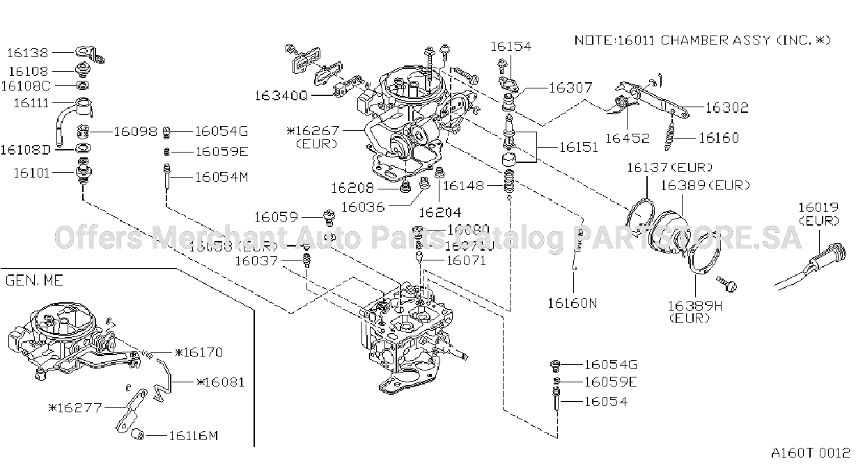 Carburetor Component Parts