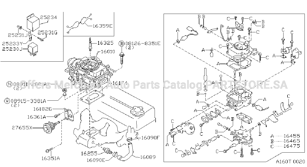 Carburetor Assembly Fitting Parts