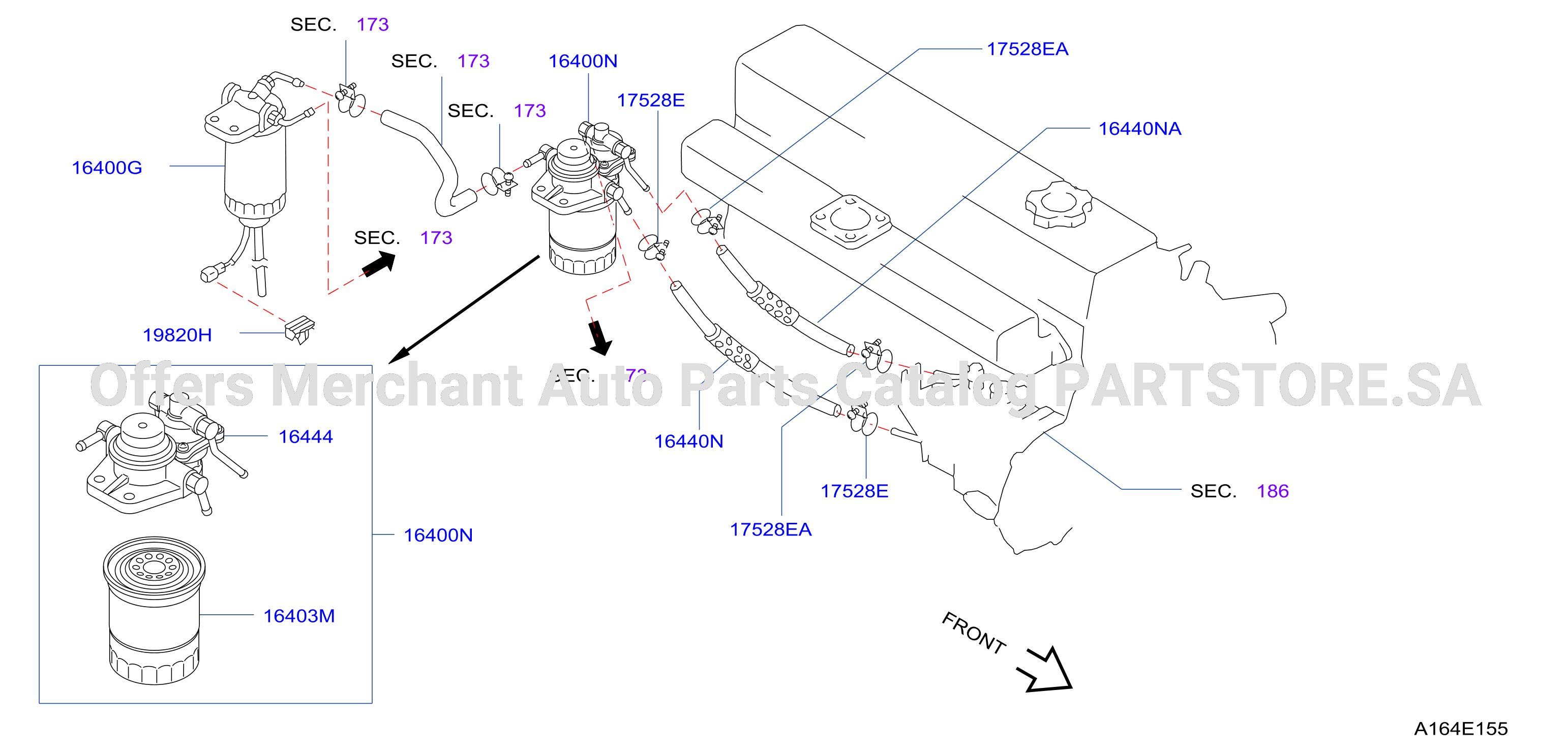 Fuel Strainer Fuel Hose F / Usr