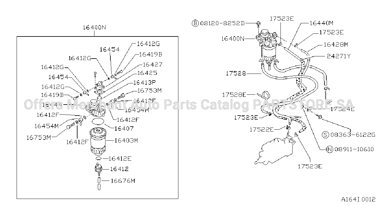 Fuel Strainer Fuel Hose F / Cold
