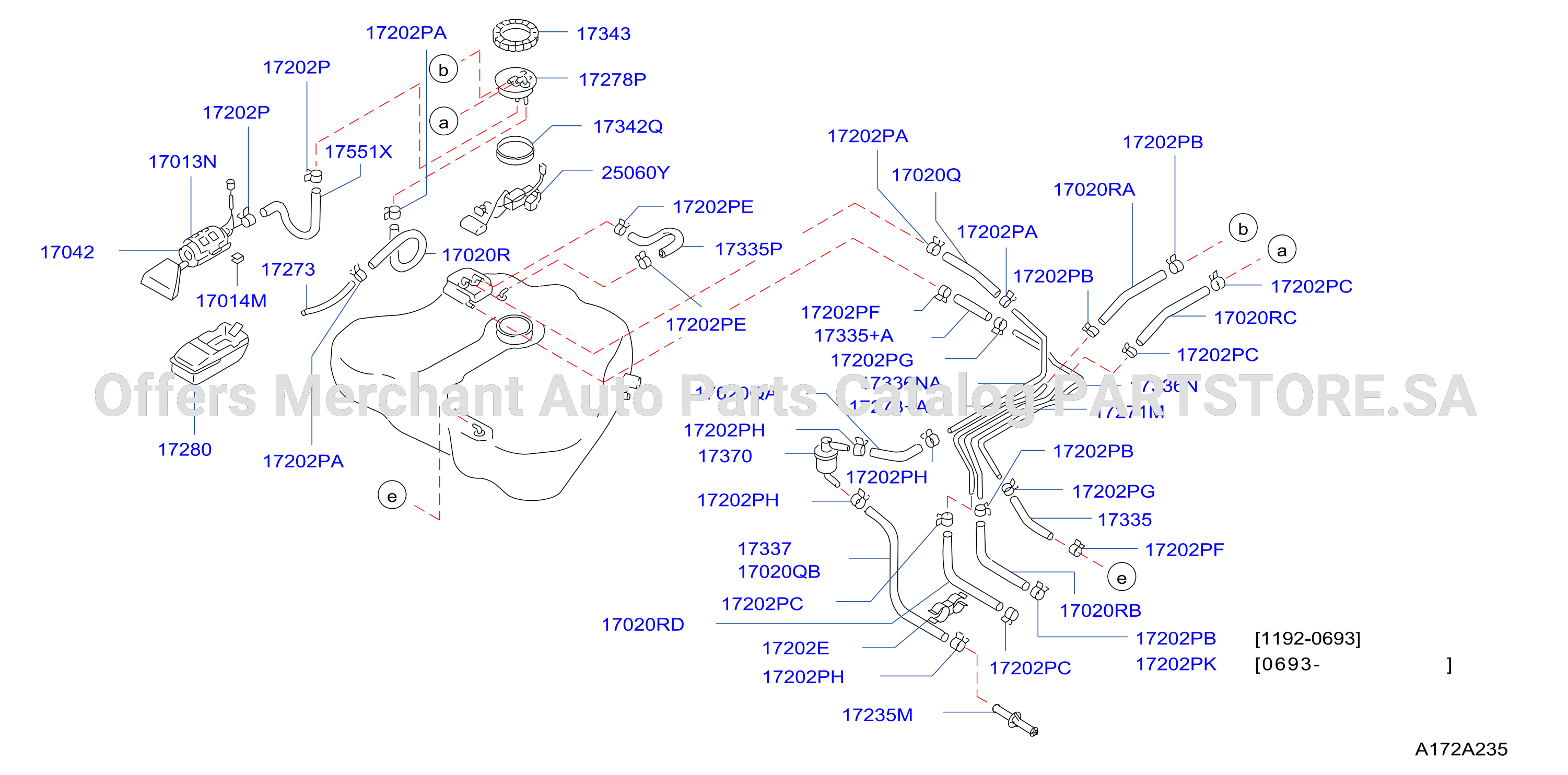 Fuel Tank Hose Piping