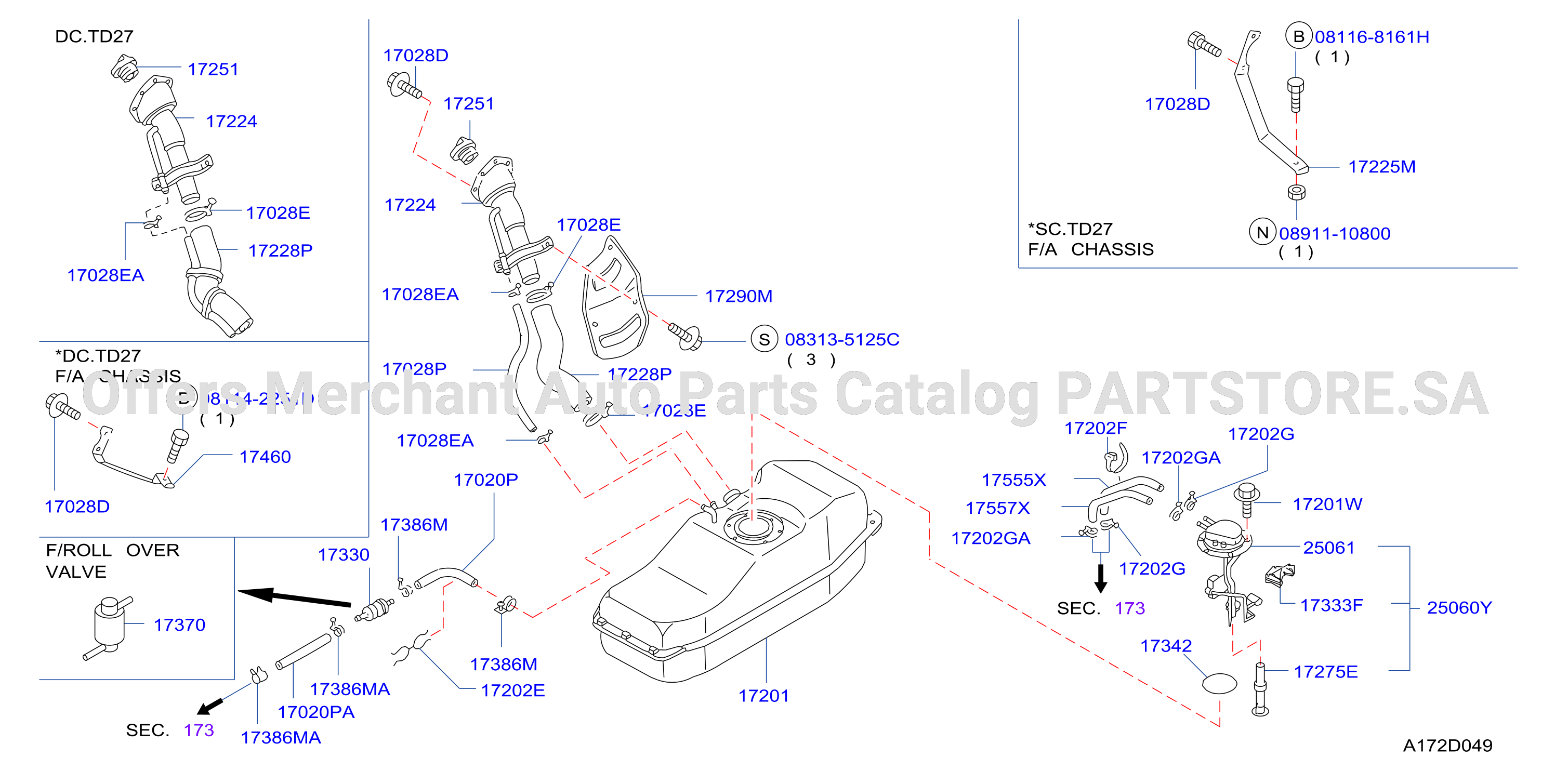 Fuel Tank Tank Hose Filler Tube