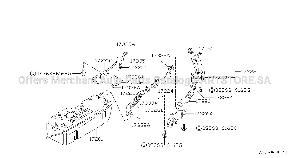 Fuel Tank Tube Assy Filler