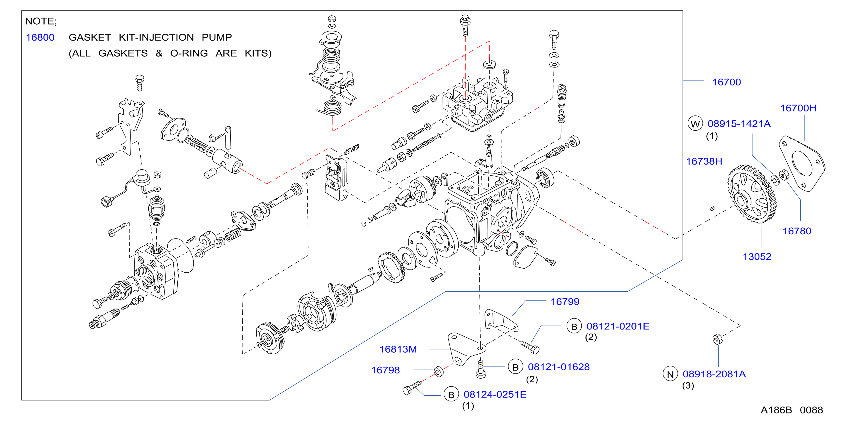 Fuel Injection Pump Assy Fitting Parts