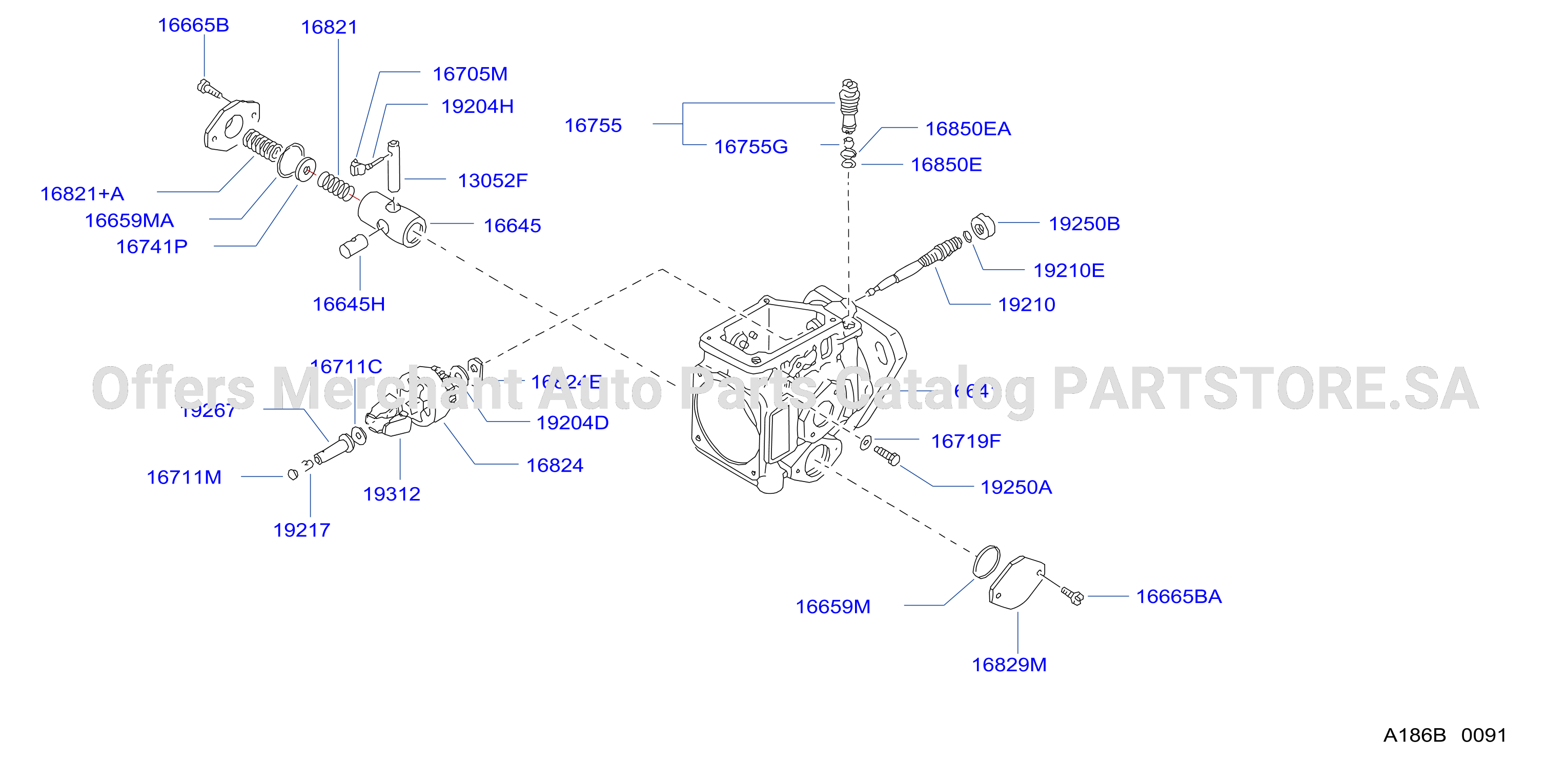 Fuel Injection Pump Housing Feed Pump