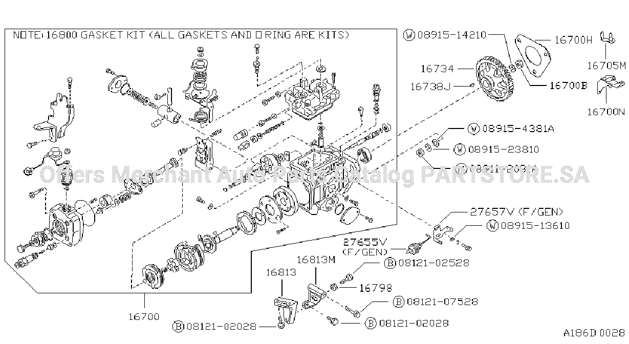 Fuel Injection Pump Assembly Fitting Parts