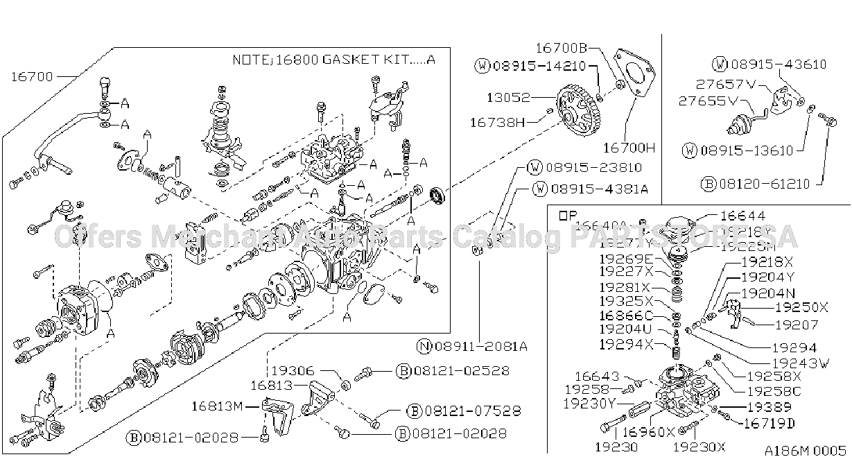 Fuel Injection Pump Assembly Fitting Parts