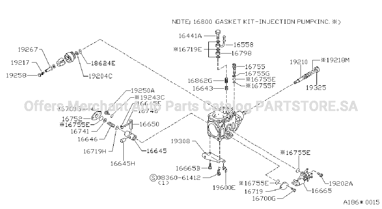 Fuel Injection Pump Housing Feed Pump