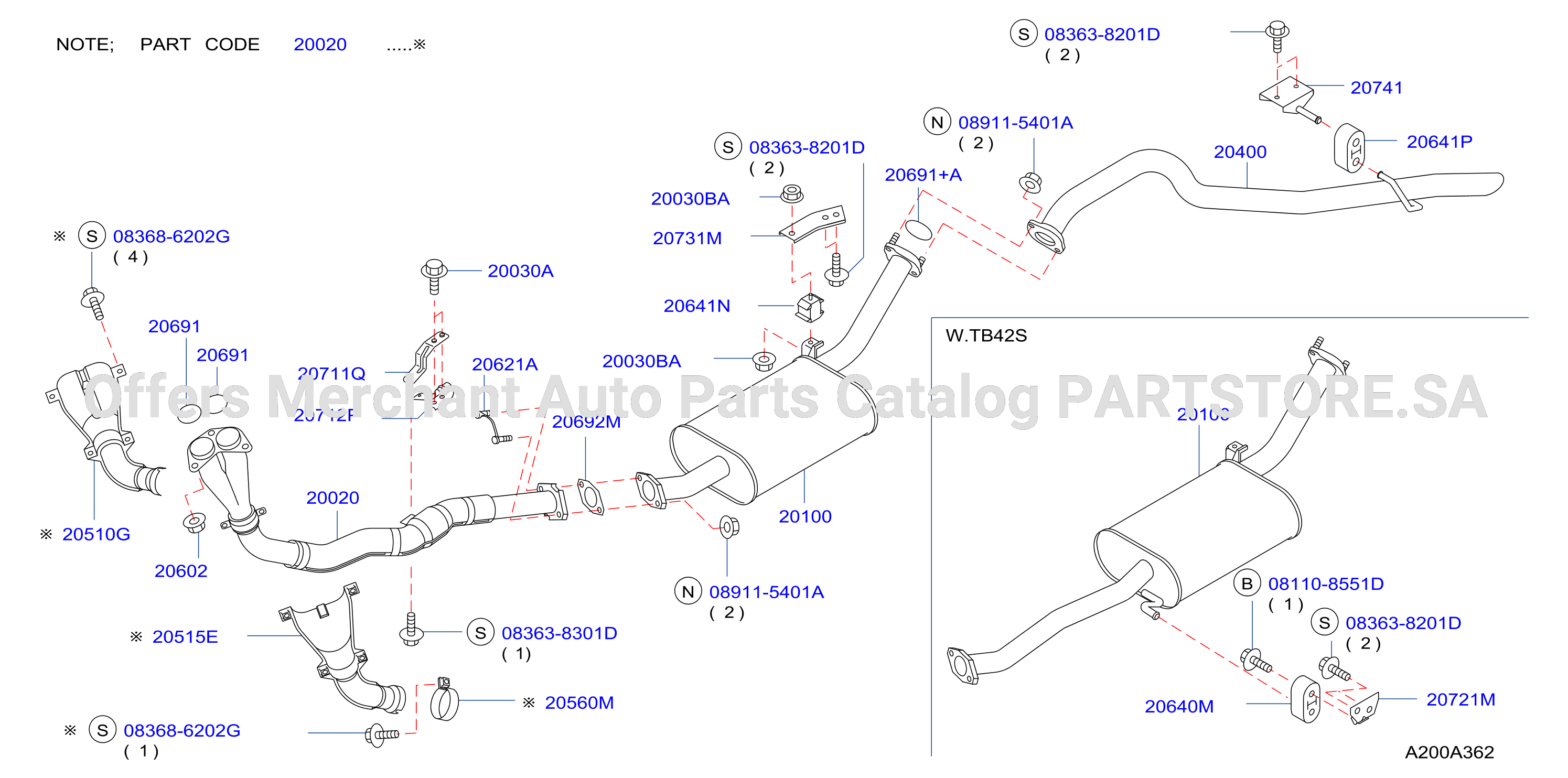 Exhaust Tube Muffler