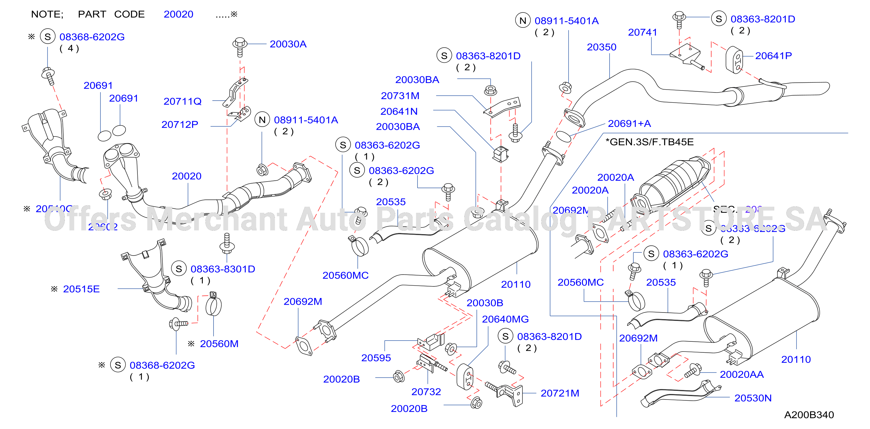 Exhaust Tube Muffler