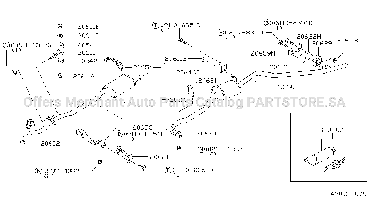 Exhaust Tube Muffler