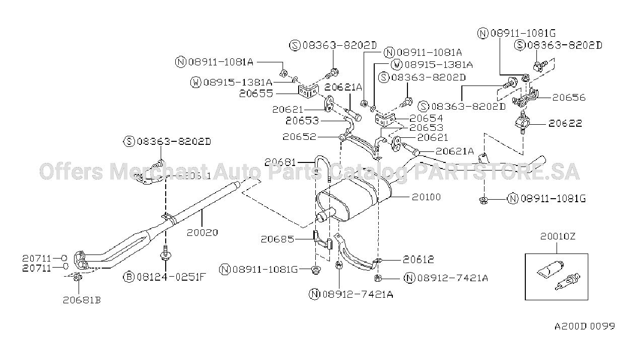 Exhaust Tube Muffler