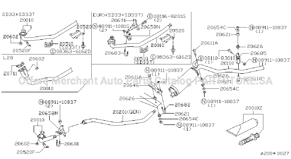 Exhaust Tube Muffler