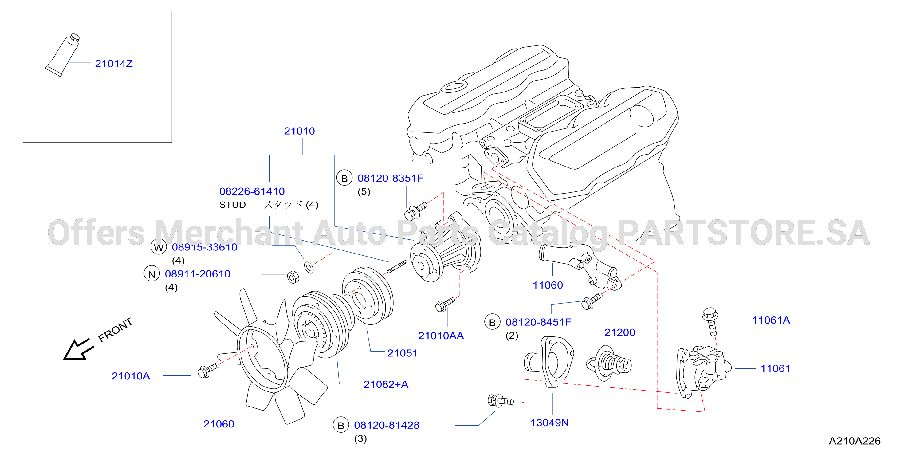 Water Pump Cooling Fan Thermostat