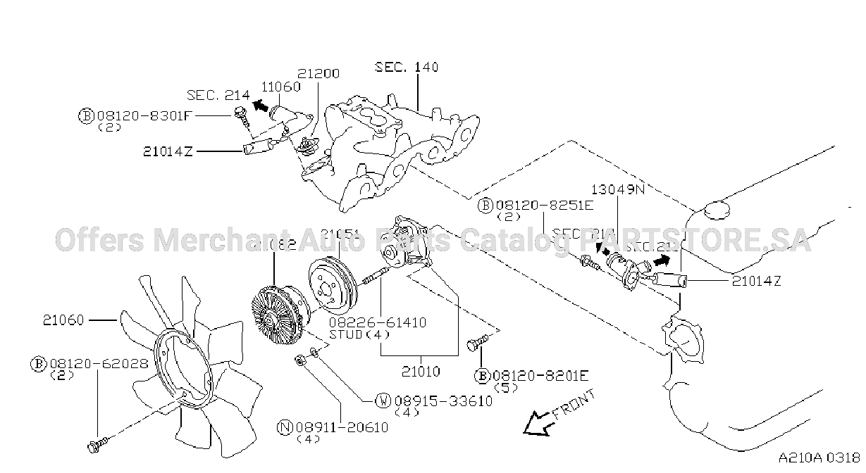 Water Pump Cooling Fan Thermostat