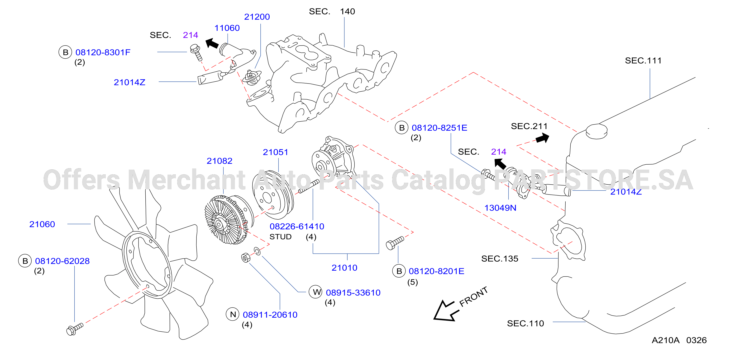 Water Pump Cooling Fan Thermostat
