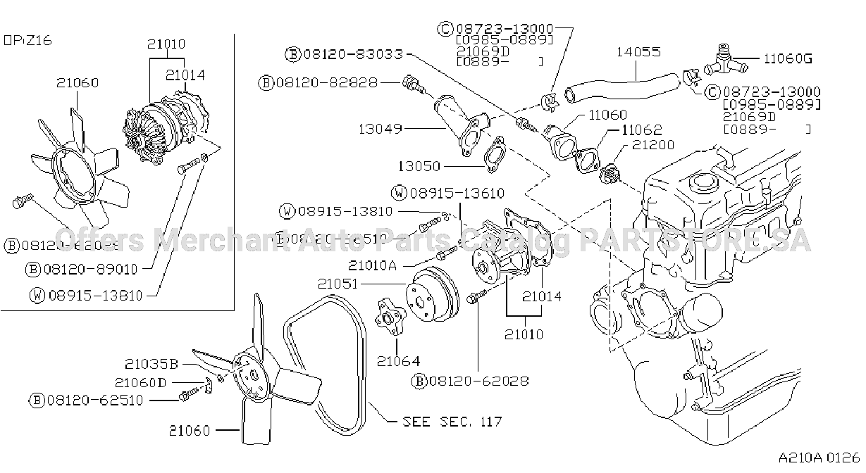 Water Pump Cooling Fan Thermostat