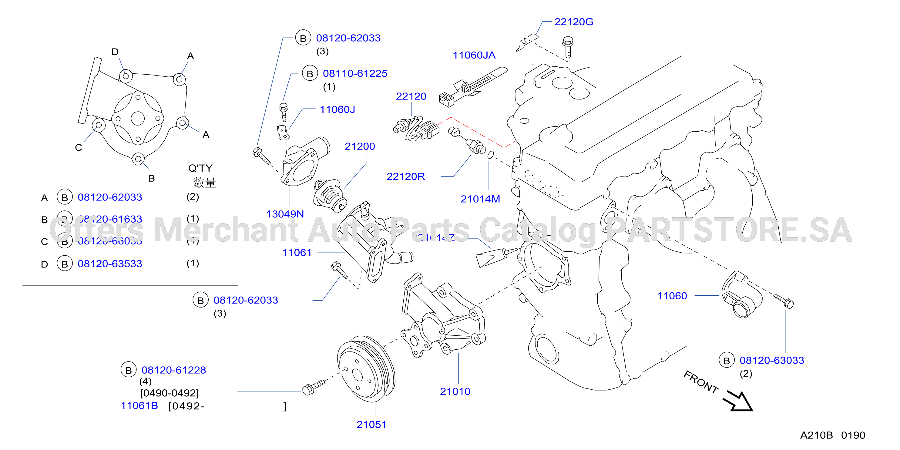 Water Pump Cooling Fan Thermostat