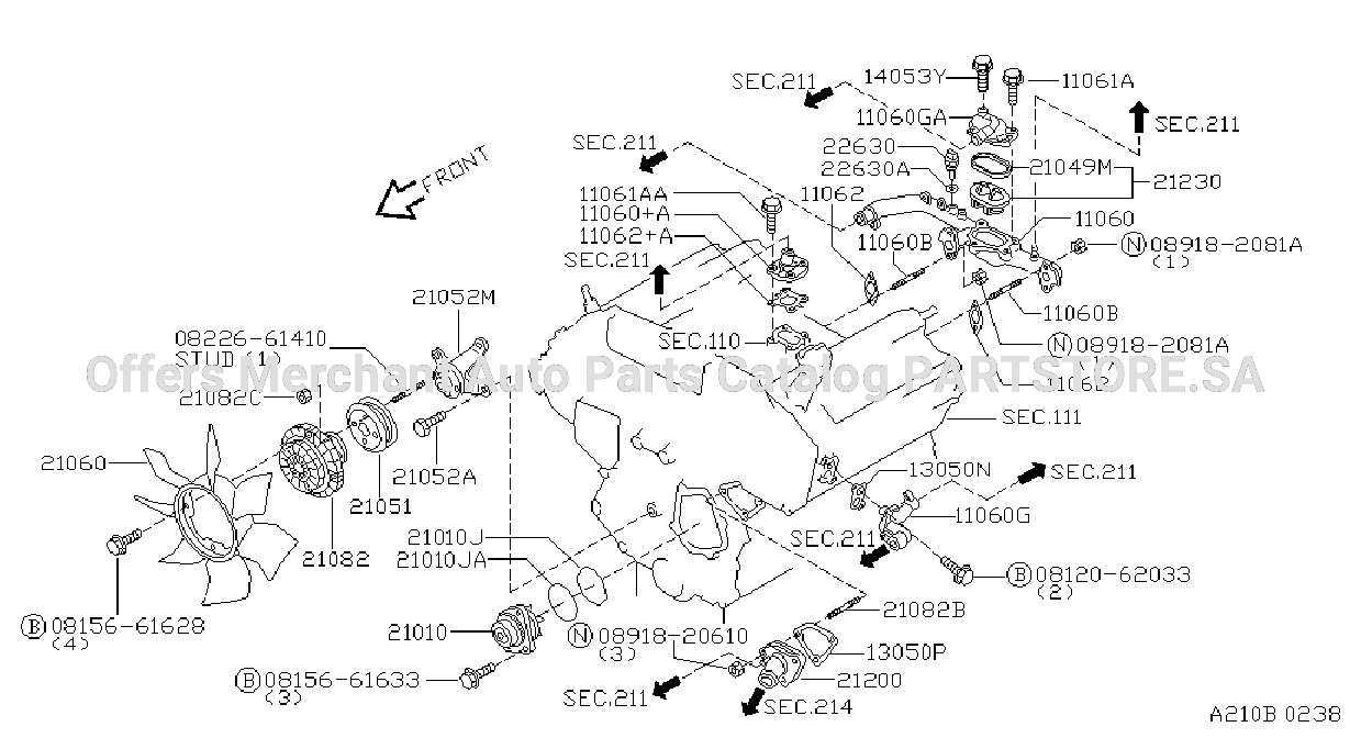 Water Pump Cooling Fan Thermostat