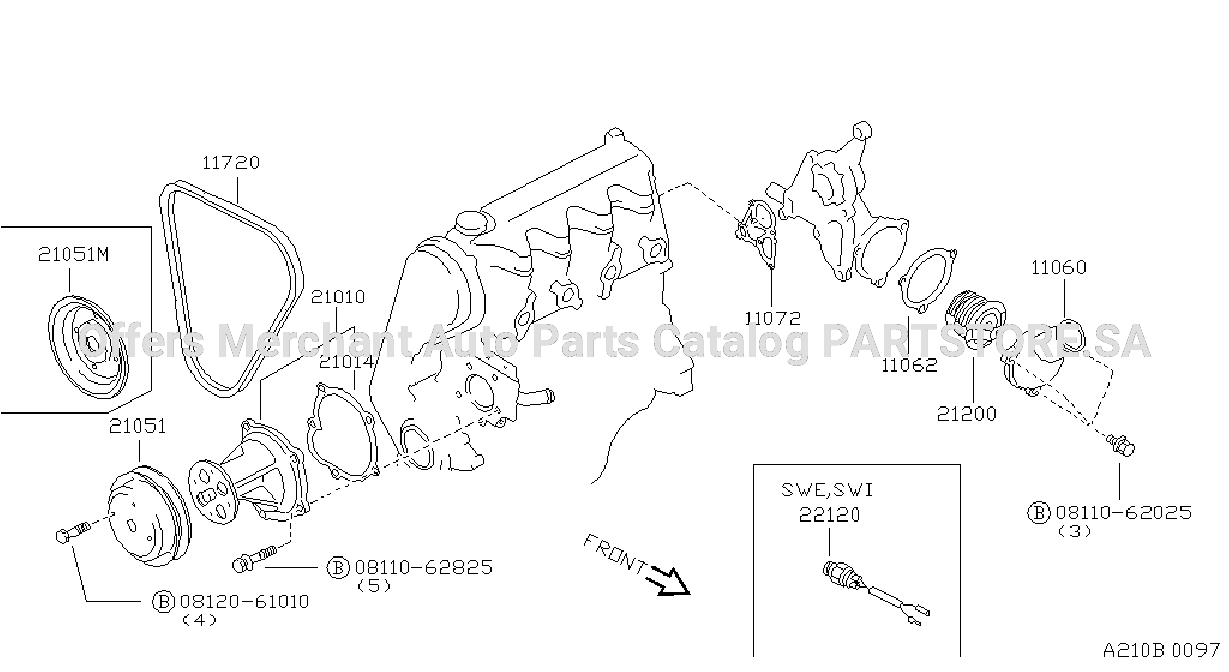 Water Pump Cooling Fan Thermostat