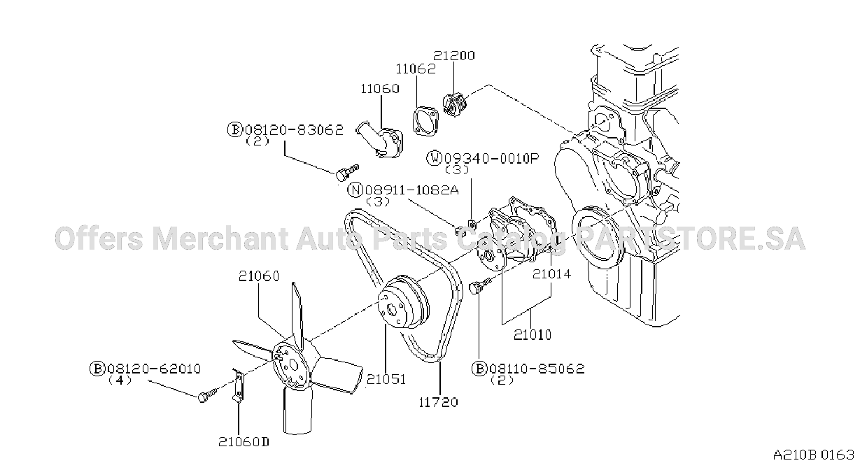Water Pump Cooling Fan Thermostat