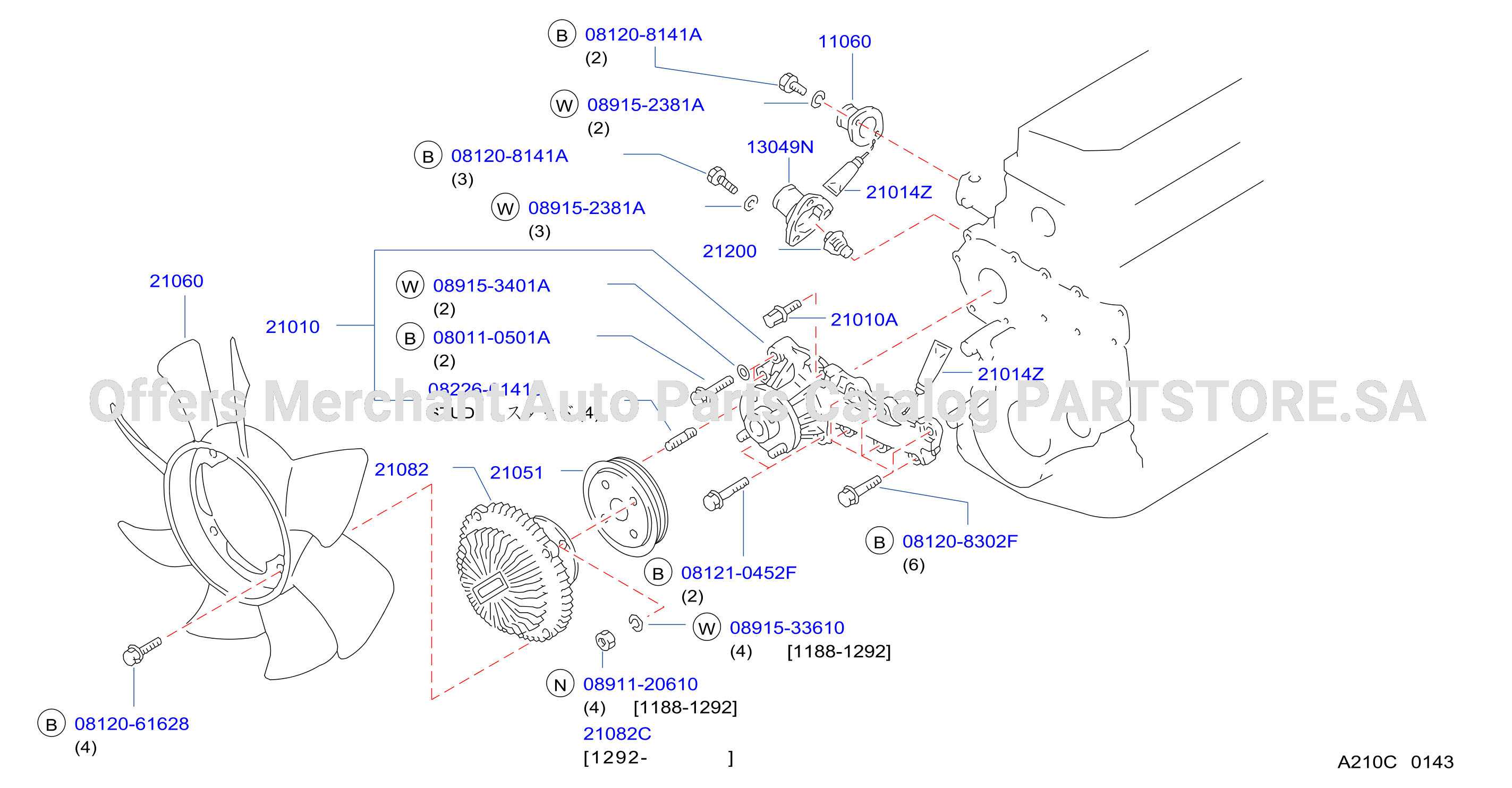 Water Pump Cooling Fan Thermostat