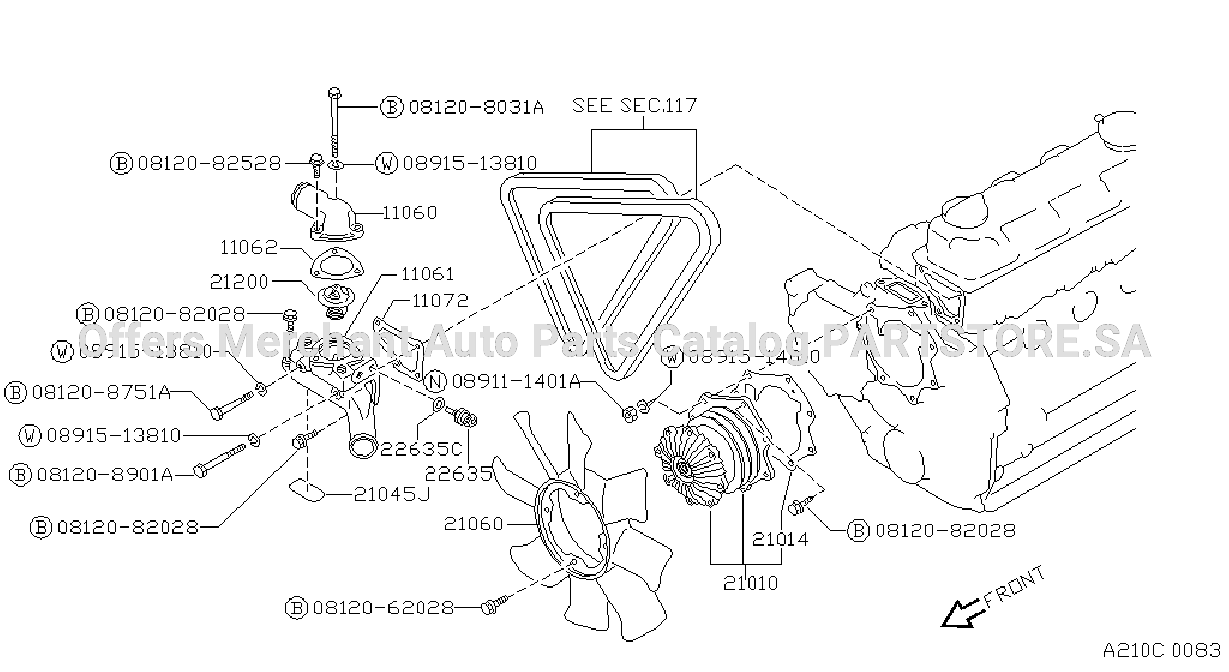 Water Pump Cooling Fan Thermostat