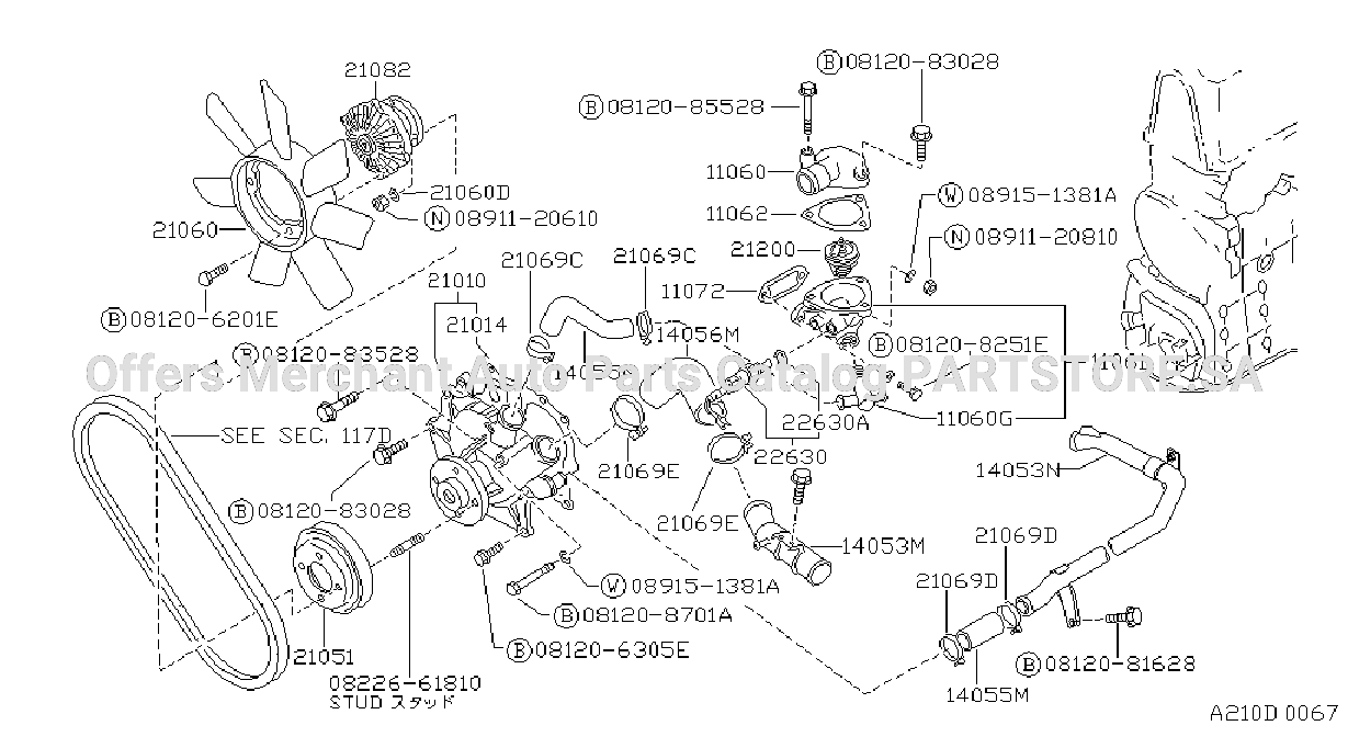 Water Pump Cooling Fan Thermostat