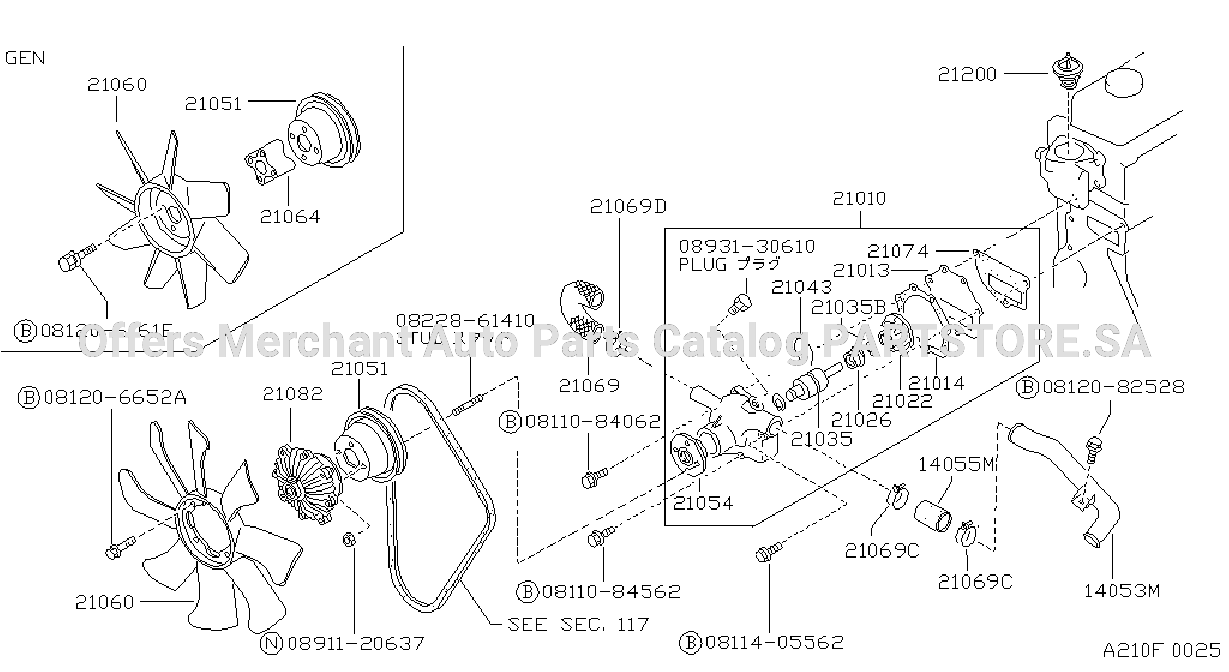 Water Pump Cooling Fan Thermostat