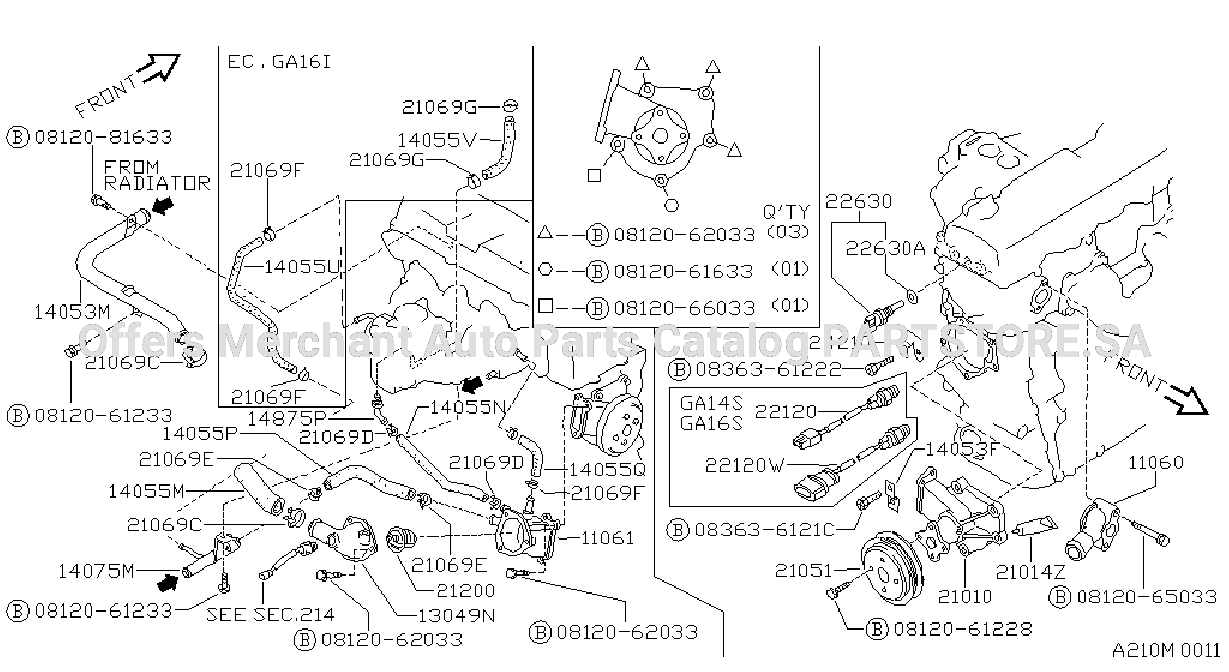 Water Pump Cooling Fan Thermostat