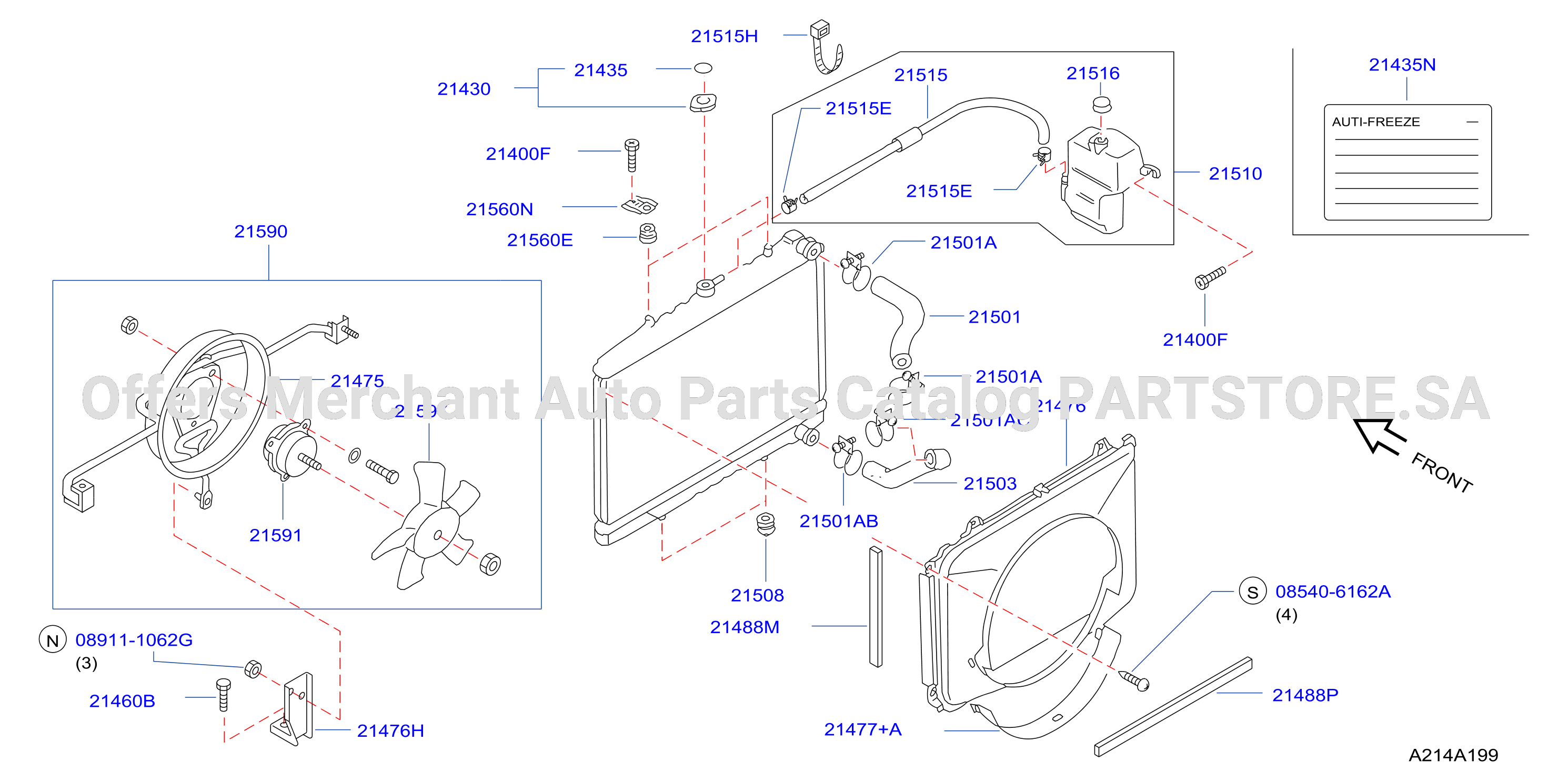 Radiator Shroud Inverter Cooling Fitting Parts