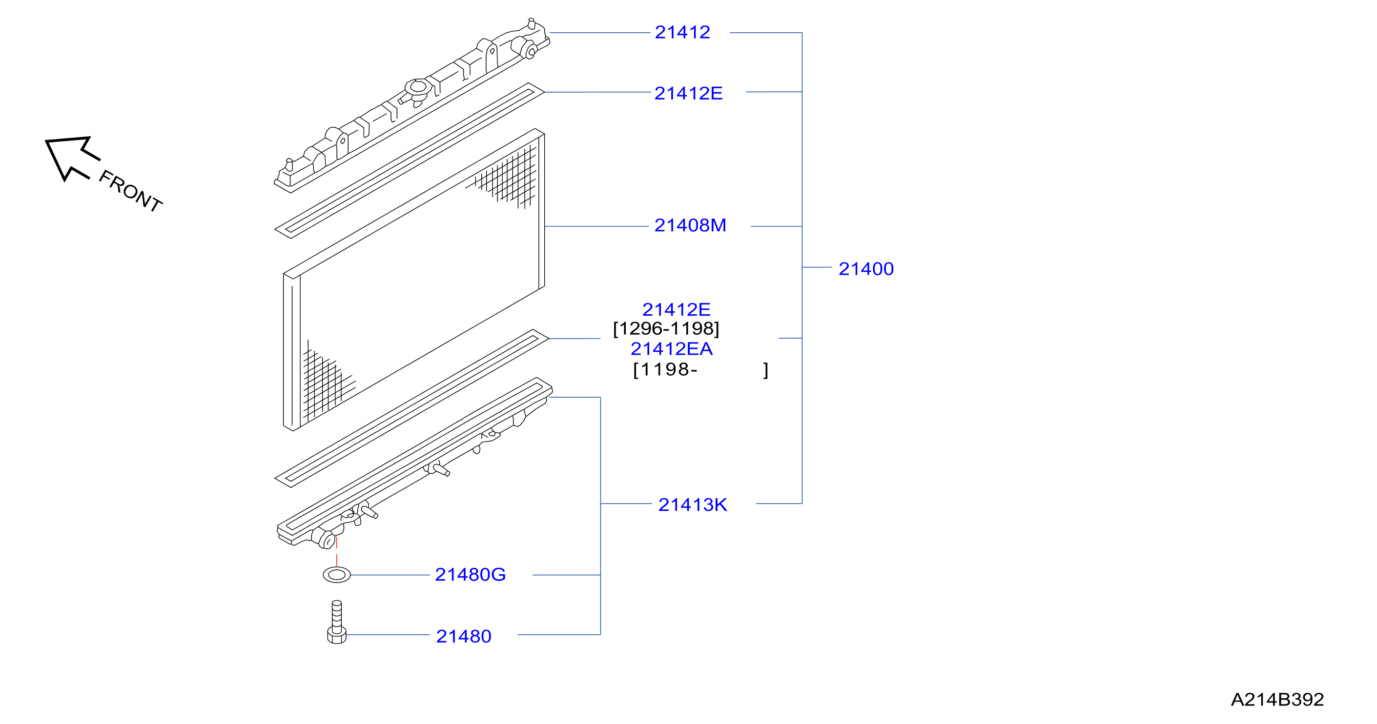 Radiator Shroud Inverter Cooling Radiator Assy