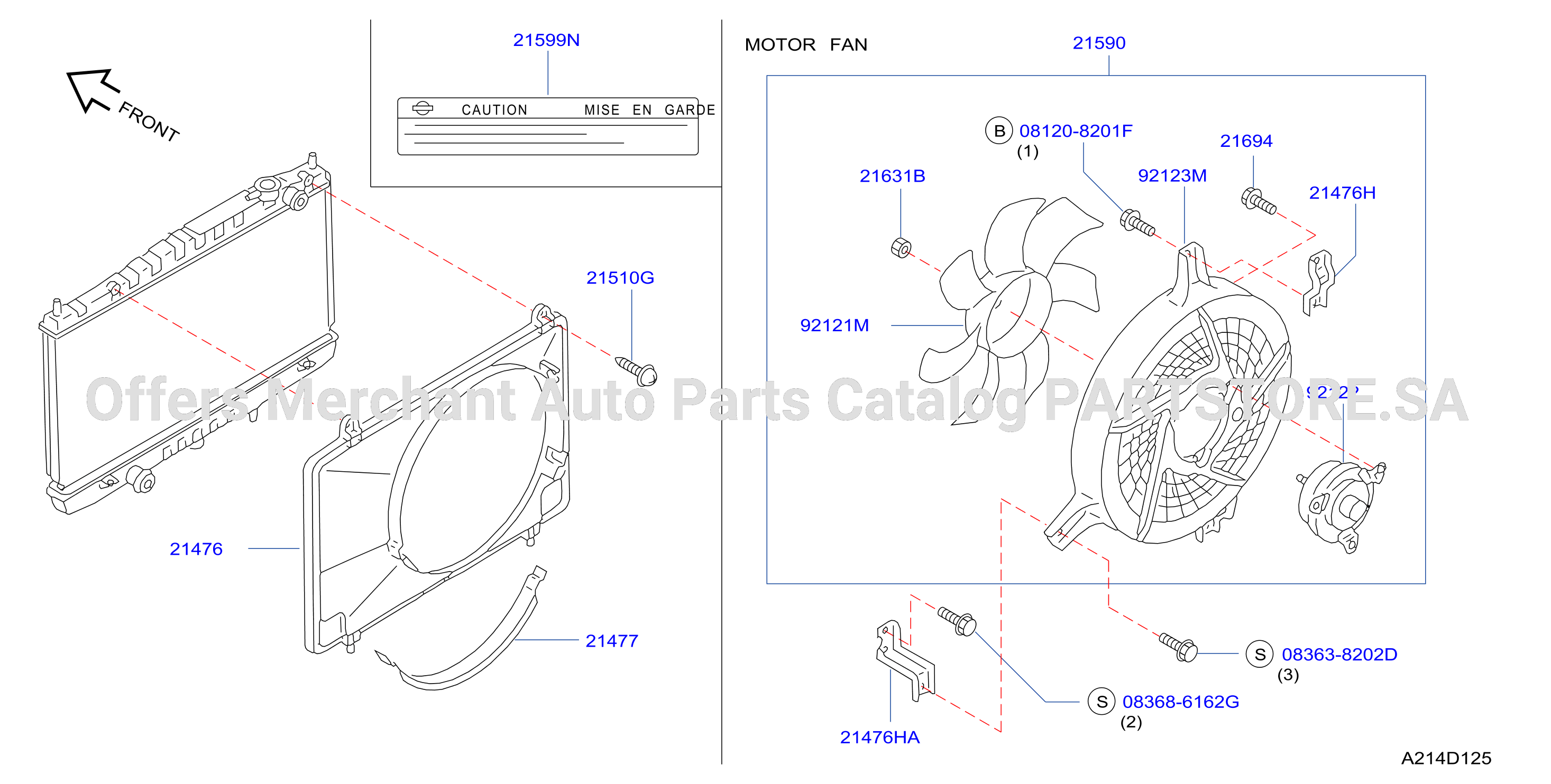 Radiator Shroud Inverter Cooling Shroud Motor Fan