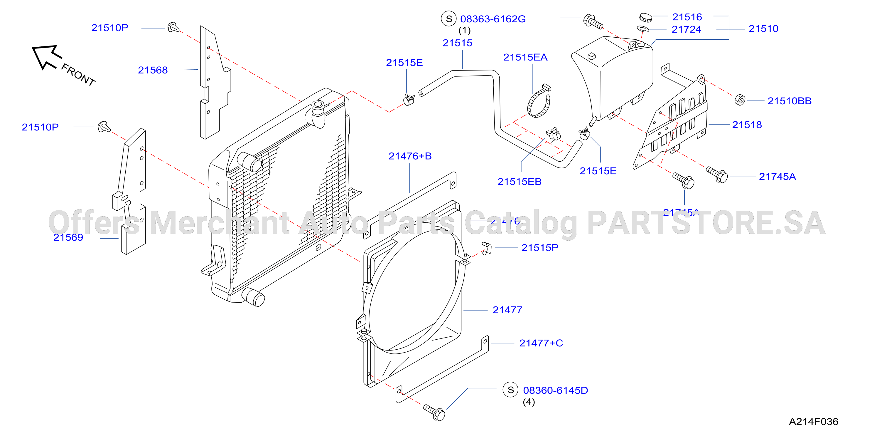Radiator Shroud Inverter Cooling Shroud Reserve Tank