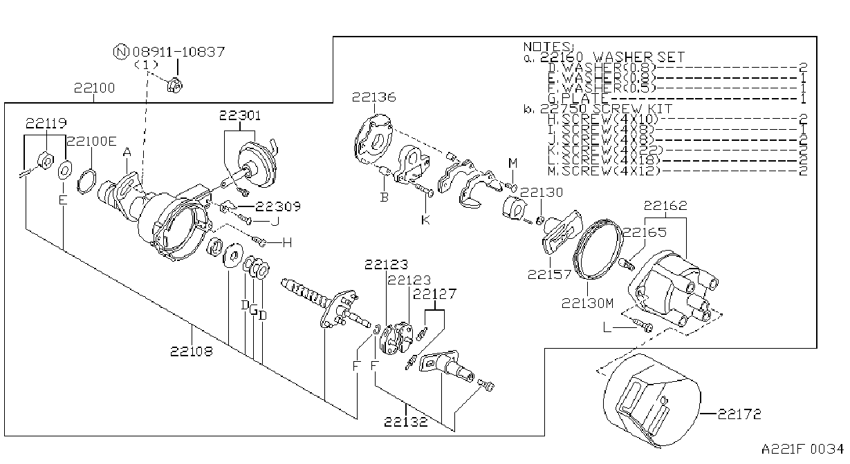 Distributor Ignition Timing Sensor Hitachi