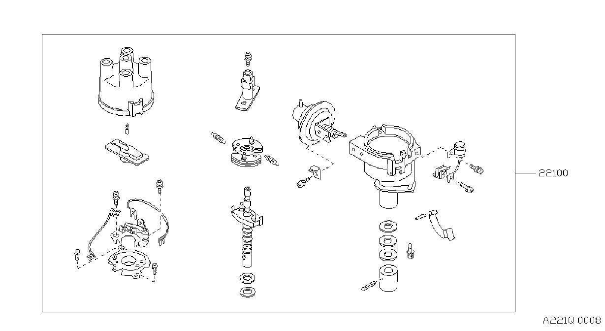 Distributor Ignition Timing Sensor Hitachi