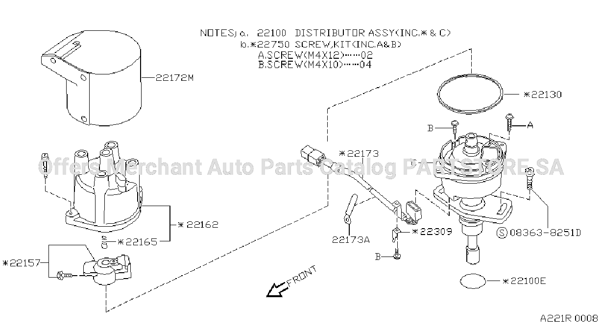 Distributor Ignition Timing Sensor Mitubishi