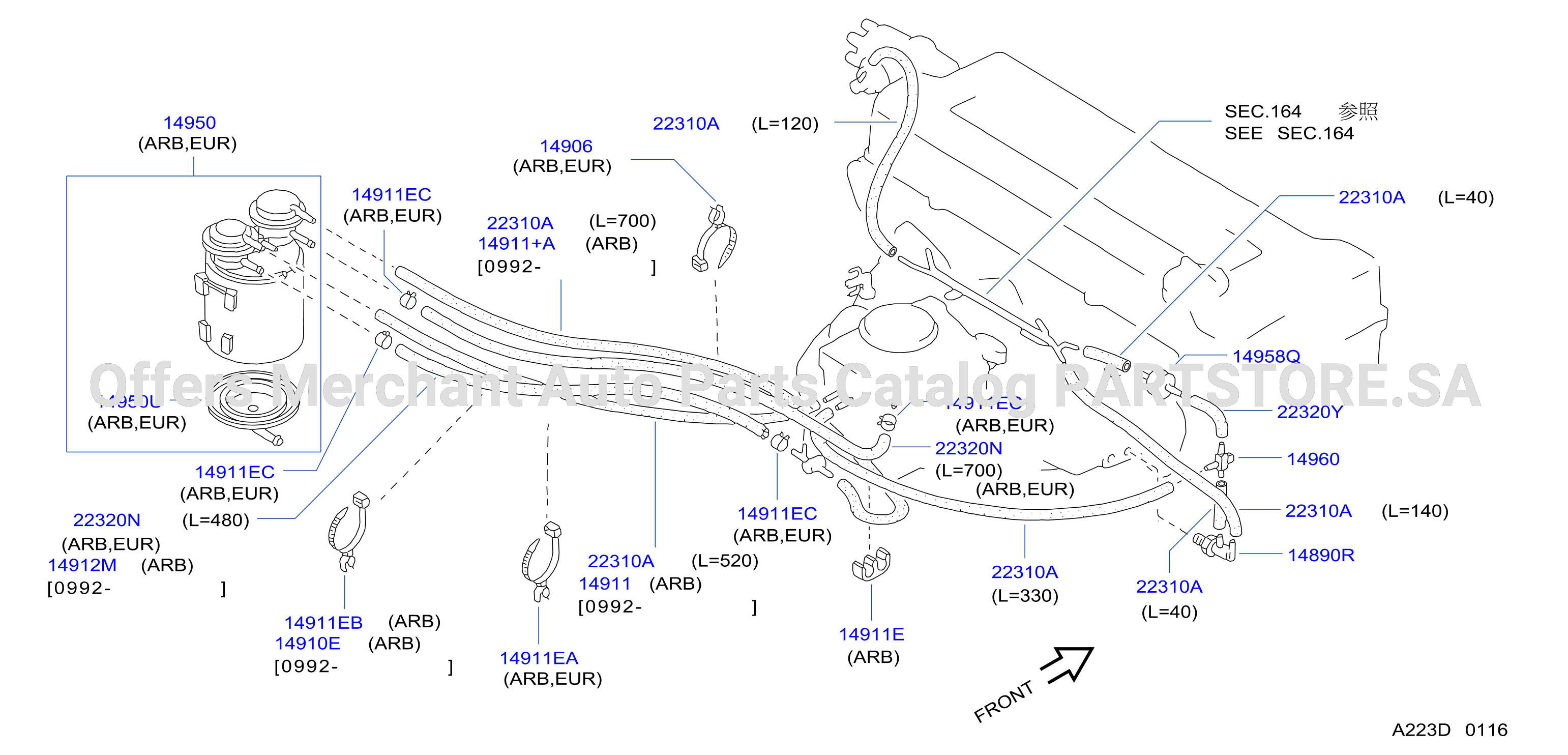 Engine Control Vacuum Piping