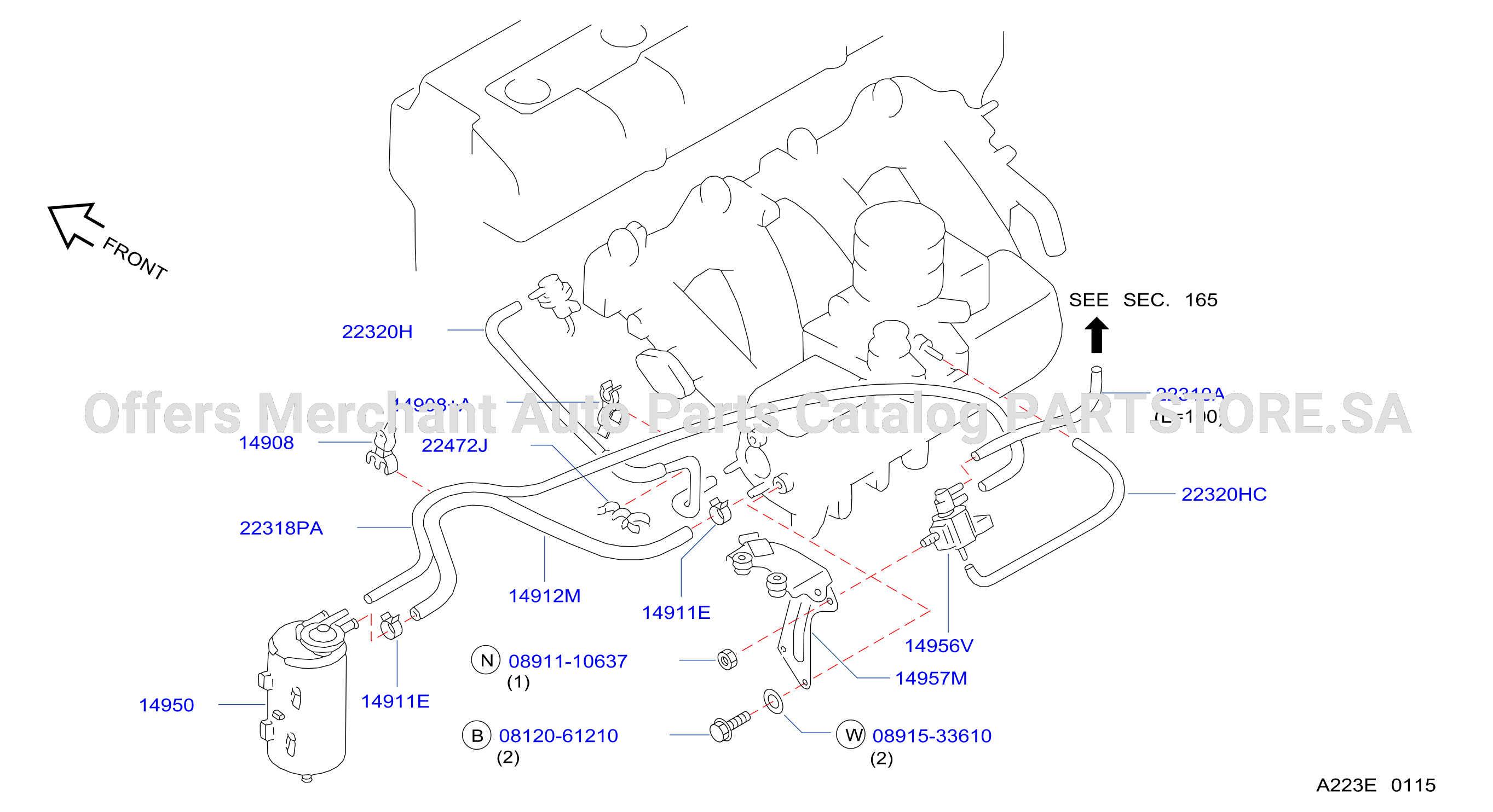 Engine Control Vacuum Piping