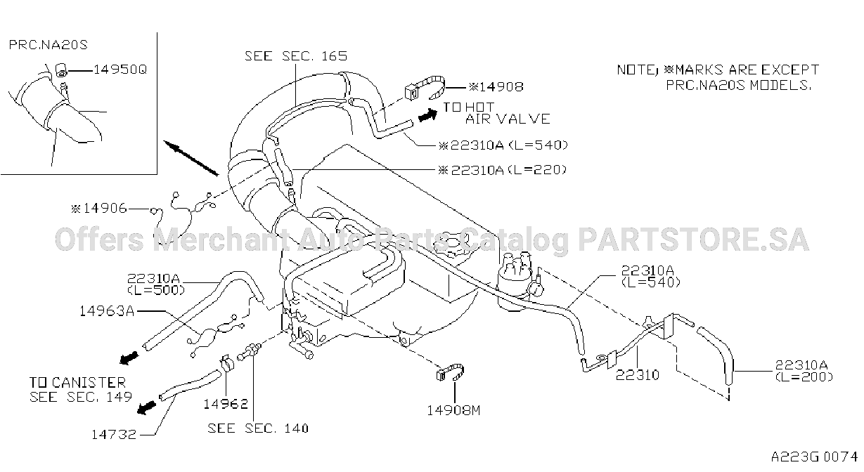 Engine Control Vacuum Piping