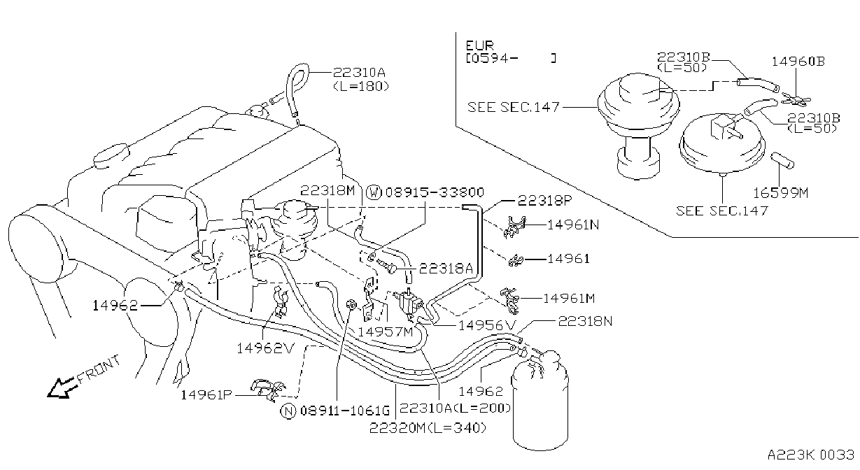 Engine Control Vacuum Piping