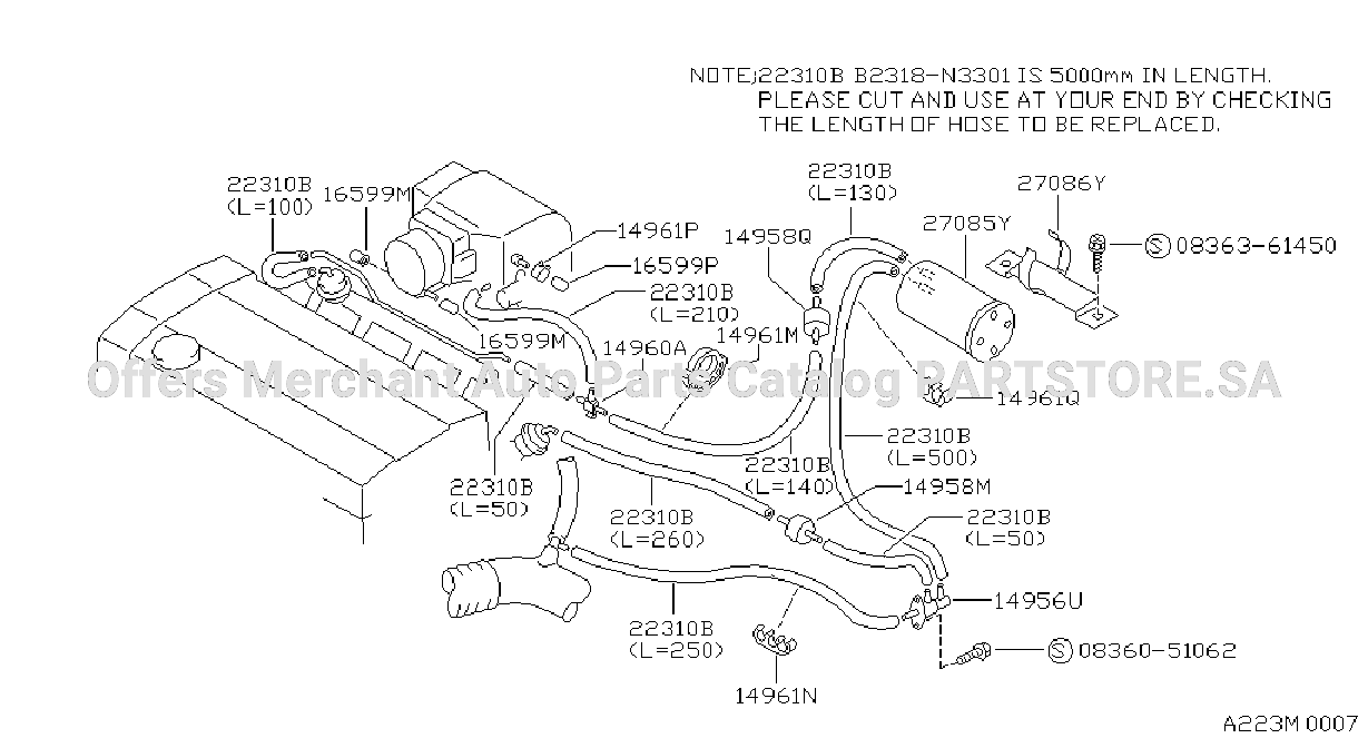Engine Control Vacuum Piping
