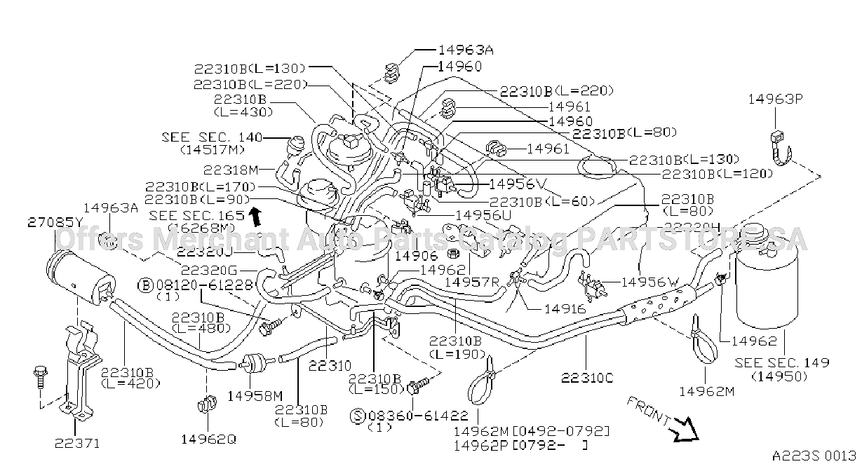 Engine Control Vacuum Piping