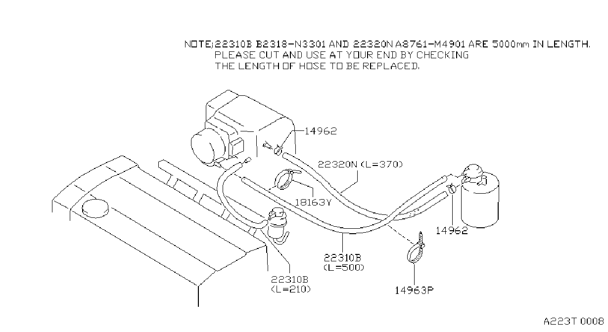 Engine Control Vacuum Piping
